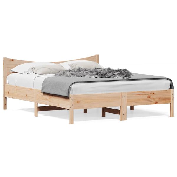 vidaXL Bed Frame without Mattress 160x200 cm Solid Wood Pine