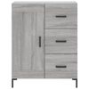 vidaXL Highboard Grey Sonoma 69.5x34x180 cm Engineered Wood