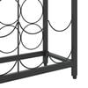 vidaXL Wine Rack for 45 Bottles Black 54x18x100 cm Wrought Iron