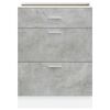 vidaXL Kitchen Base Cabinet Lyon Concrete Grey Engineered Wood