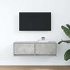 vidaXL TV Cabinet Concrete Grey 80x31x25.5 cm Engineered Wood