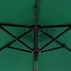 vidaXL Garden Parasol with Steel Pole Green 225x225x212 cm