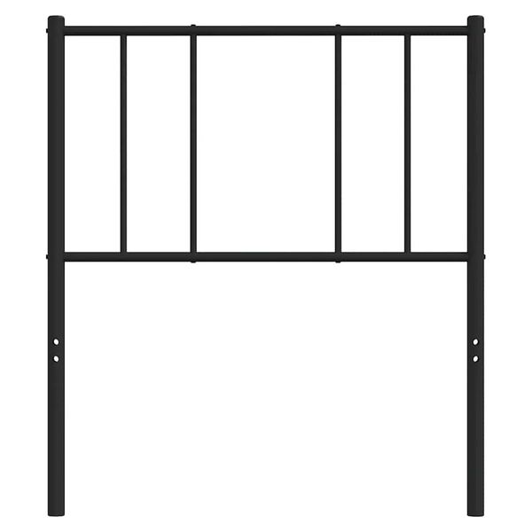 vidaXL Metal Replace Headboard Black 100 cm