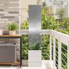 vidaXL Garden Privacy Screen Silver 32 x 150 cm Galvanised steel