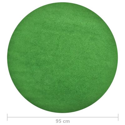 vidaXL Artificial Grass with Studs Dia.95 cm Green Round