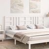 vidaXL Bed Headboard White 206x4x100 cm Solid Wood Pine
