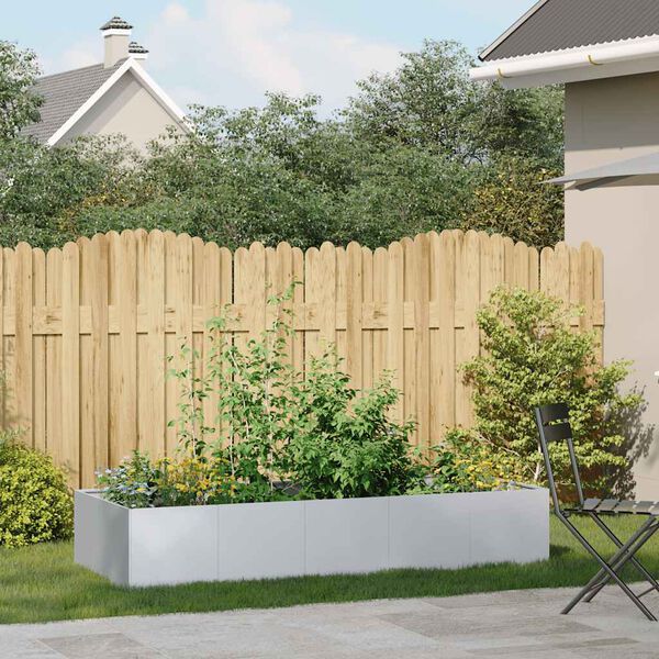 vidaXL Planter 200x80x40 cm Galvanised Steel