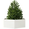 vidaXL Garden Planter White Hexagon 138x120x45 cm Steel