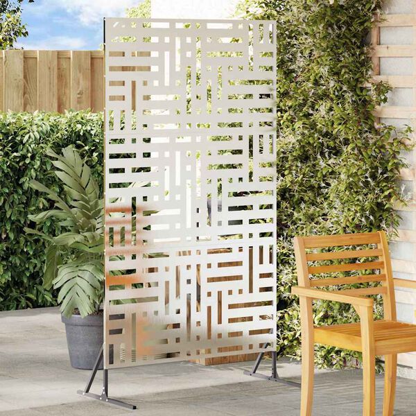 vidaXL Privacy Screen Grey 100 x 50 x 180 cm Steel