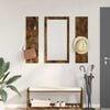 vidaXL Wall-Mounted Coat Rack Wall-mounted Smoked Oak 96 x 1.5 x 90 cm
