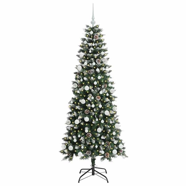 vidaXL Artificial Christmas Tree with 300 LEDs Green 76 x 76 x 180 cm