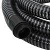 vidaXL Suction Hose with Brass Connectors Black 1.1" 15 m PVC