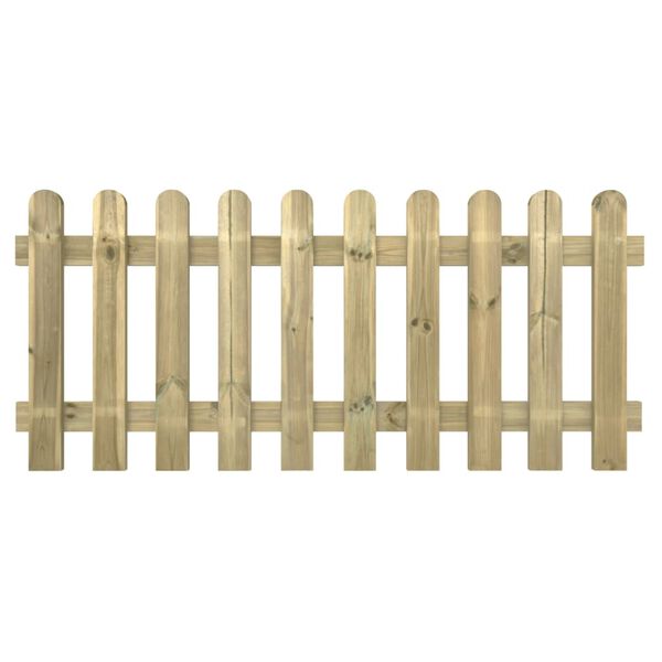 vidaXL Picket Fence 180x80 cm Impregnated Solid Wood Pine