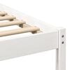 vidaXL Bed Frame White 100 x 200 cm Solid Pine Wood
