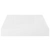 vidaXL Floating Wall Shelves 4 pcs High Gloss White 23x23.5x3.8 cm MDF
