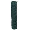 vidaXL Chain Link Fence Green 2 x 20 m Steel