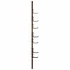 vidaXL Wall-Mounted Coat Rack Wall-mounted Smoked Oak 30 x 1.5 x 80 cm