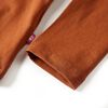 Kids' T-shirt with Long Sleeves Cognac 128