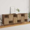 vidaXL Sideboard 3 pcs Artisan Oak 60 x 35 x 70 cm