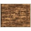 vidaXL Storage Bed Frame Smoked Oak 140 x 200 cm Engineered Wood