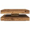 vidaXL Coffee Table 360-Degree Rotatable Old Wood 90x90x34.5 cm