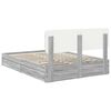 vidaXL Storage Bed Grey Sonoma 160 x 200 cm Engineered Wood