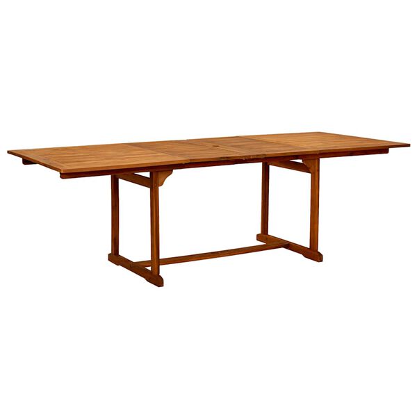 vidaXL 9 Piece Garden Dining Set Solid Wood Acacia and Textilene