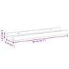 vidaXL Wall Shelves 4 pcs White and Sonoma Oak 40x9x3 cm