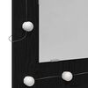 vidaXL Mirror Cabinet Black Oak 60 x 31.5 x 62 cm Engineered Wood
