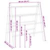 vidaXL Double Towel Ladder with 4 Rungs 90x50x100 cm Bamboo