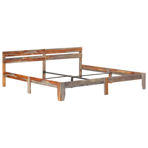 vidaXL Bed Frame without Mattress Solid Wood 200x200cm