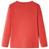 Kids' T-shirt with Long Sleeves Burnt Red 116
