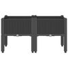 vidaXL Garden Planter with Legs Black 80x40x42 cm PP