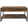 vidaXL Coffee Table Smoke Oak 80 x 50 x 40 cm Engineered Wood