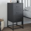 vidaXL Bedside Cabinet Anthracite 36x39x78 cm Steel