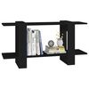 vidaXL Book Cabinet Black 100x30x51 cm Engineered Wood