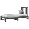 vidaXL Pull-out Day Bed without Mattress Grey 2x(90x200) cm