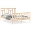 vidaXL Bed Frame without Mattress 140x190 cm Solid Wood Pine
