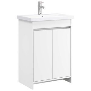 vidaXL Bathroom Furniture Set White 81 x 40 x 84.5 cm Engineered Wood