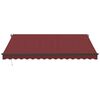 vidaXL Manual Retractable Awning Burgundy 400x350 cm