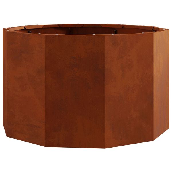 vidaXL Planter Rusty 60 x 60 x 35 cm Weathering Steel