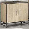 vidaXL Bathroom Sink Cabinet Sonoma Oak 65x33x60 cm Engineered Wood