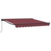 vidaXL Retractable Awning Burgundy 300 x 250 cm Aluminium and Fabric