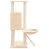 vidaXL Cat Tree with Sisal Scratching Posts Cream 96 cm