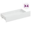 vidaXL Bed Frame without Mattress White Solid Wood Pine 160x200 cm