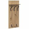 vidaXL Wall-Mounted Coat Rack Wall-Mounted Artisan Oak 40 x 10 x 90 cm