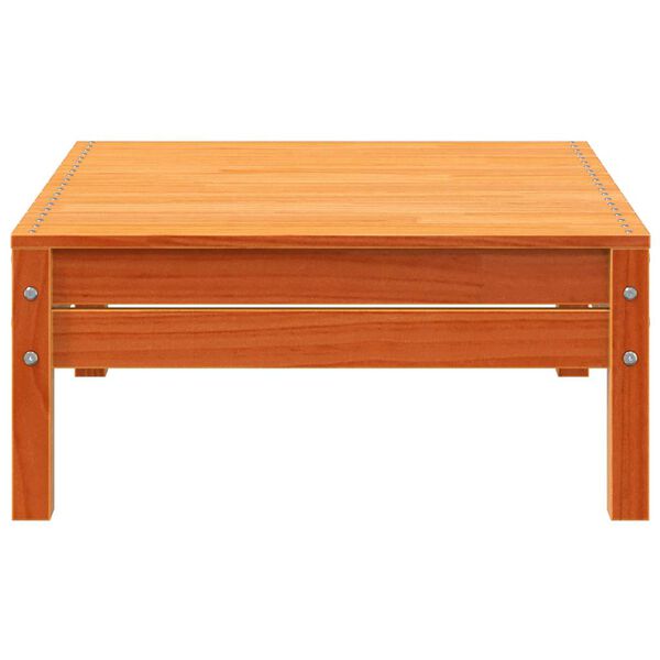 vidaXL Garden Footstool Wax Brown Solid Wood Pine