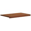 vidaXL Window Sill Brown Wood 80 x 50 x 4.5 cm PVC
