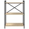 vidaXL Bookshelf Sonoma Oak 60 x 30 x 85 cm Engineered Wood