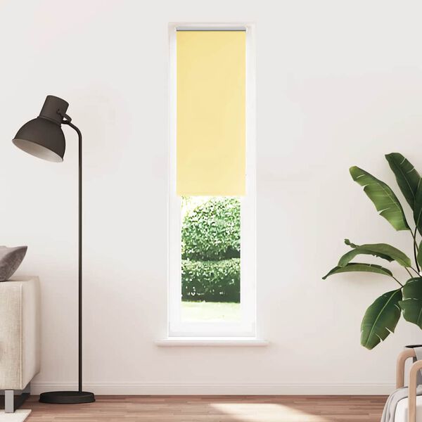 vidaXL Roller Blind Blackout Yellow 45x210 cm Fabric Width 40.7 cm Polyester